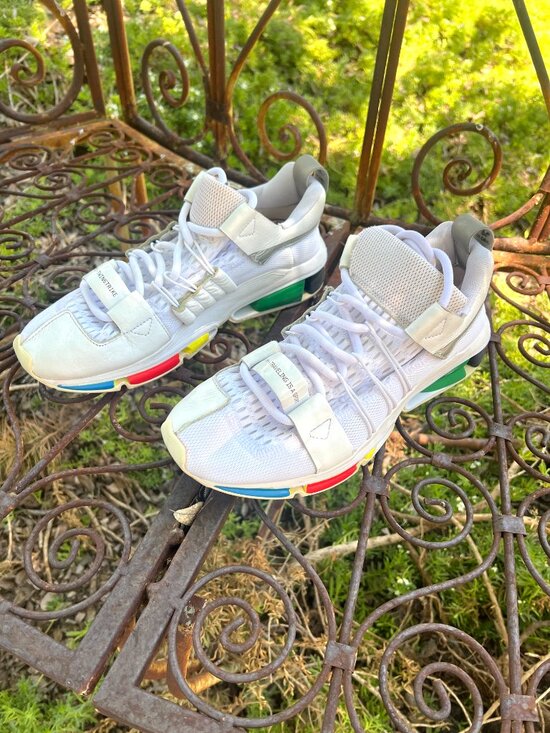 Adidas Oyster Holdings x Twinstrike ADV White Rainbow Sneakers Size 8 Men\'s main image 10